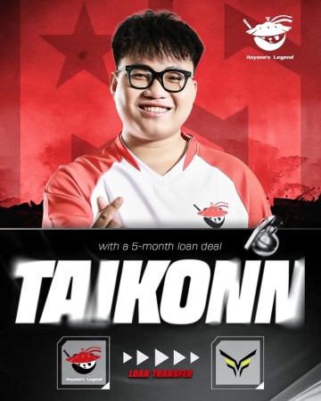 九游娱乐平台-AL战队社媒官宣：Taikonn租借至The Vicious Esports